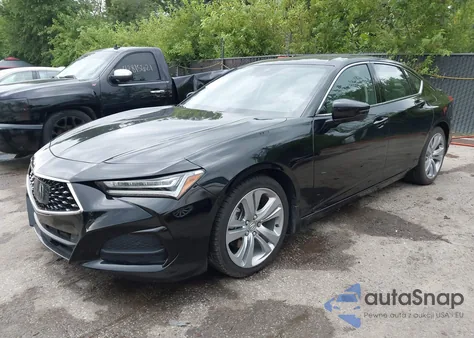 2021 Acura Tlx Technology Package из США, поврежденный, VIN 19UUB5F47MA005782